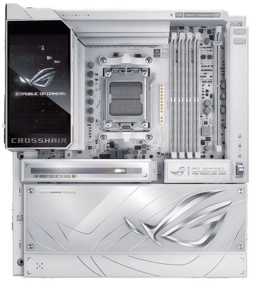 San Agustín del Guadalix PC - Montaje Placa Base ASUS ROG CROSSHAIR X870E GLACIAL San Agustín del Guadalix